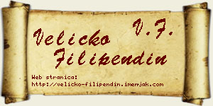 Veličko Filipendin vizit kartica